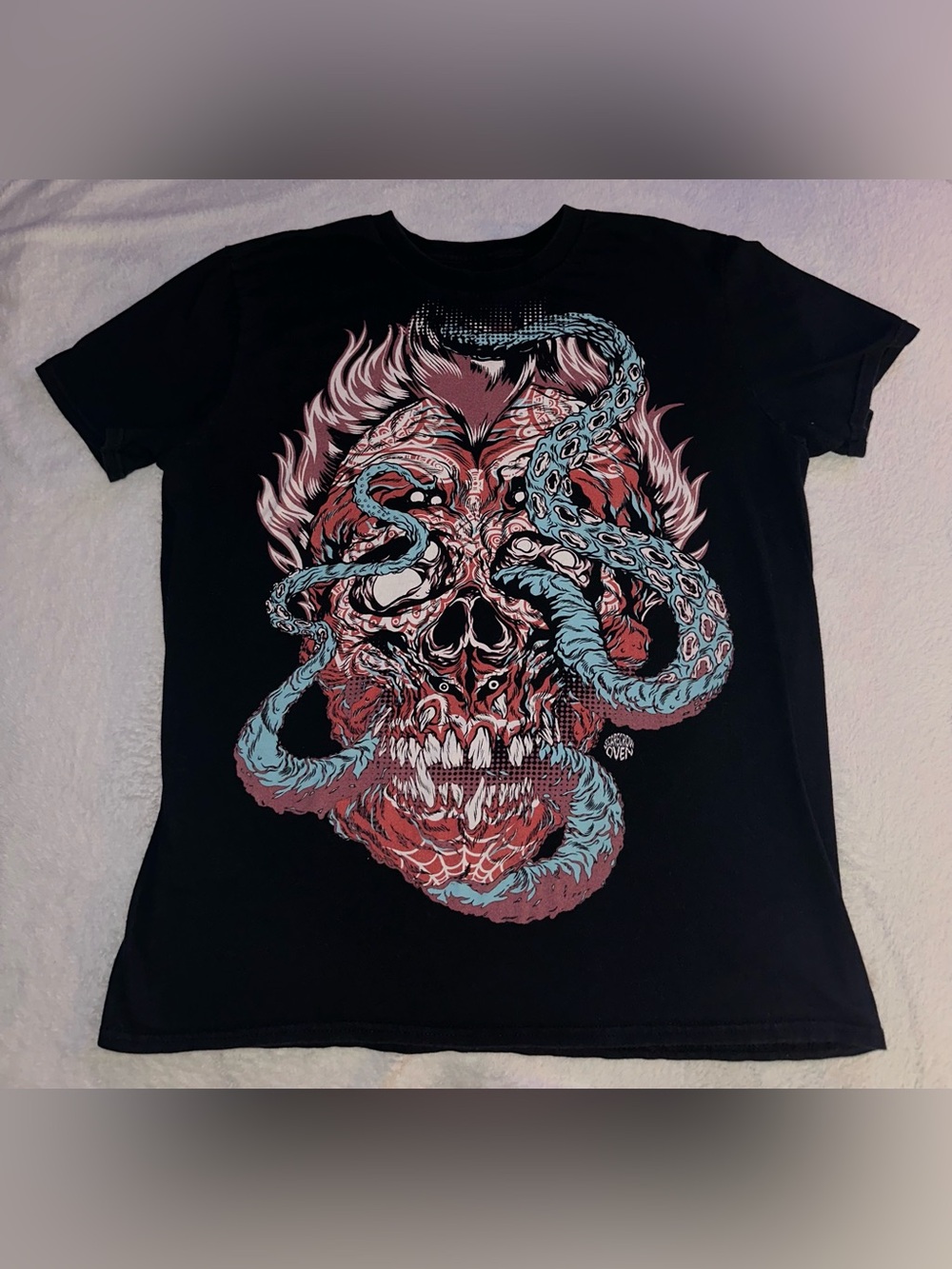 Scarecrowoven Glorg Skull Tentacle Horror Graphic T Shirt Black M Rare Goth Art